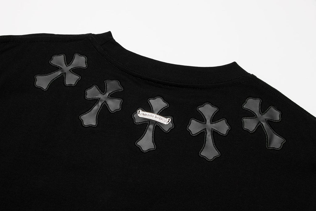 Chrome Hearts Cross Applique Short-Sleeve T-Shirt